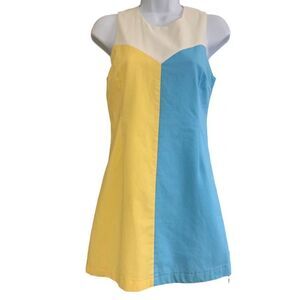 Julie Brown Color Block Dress Size 2